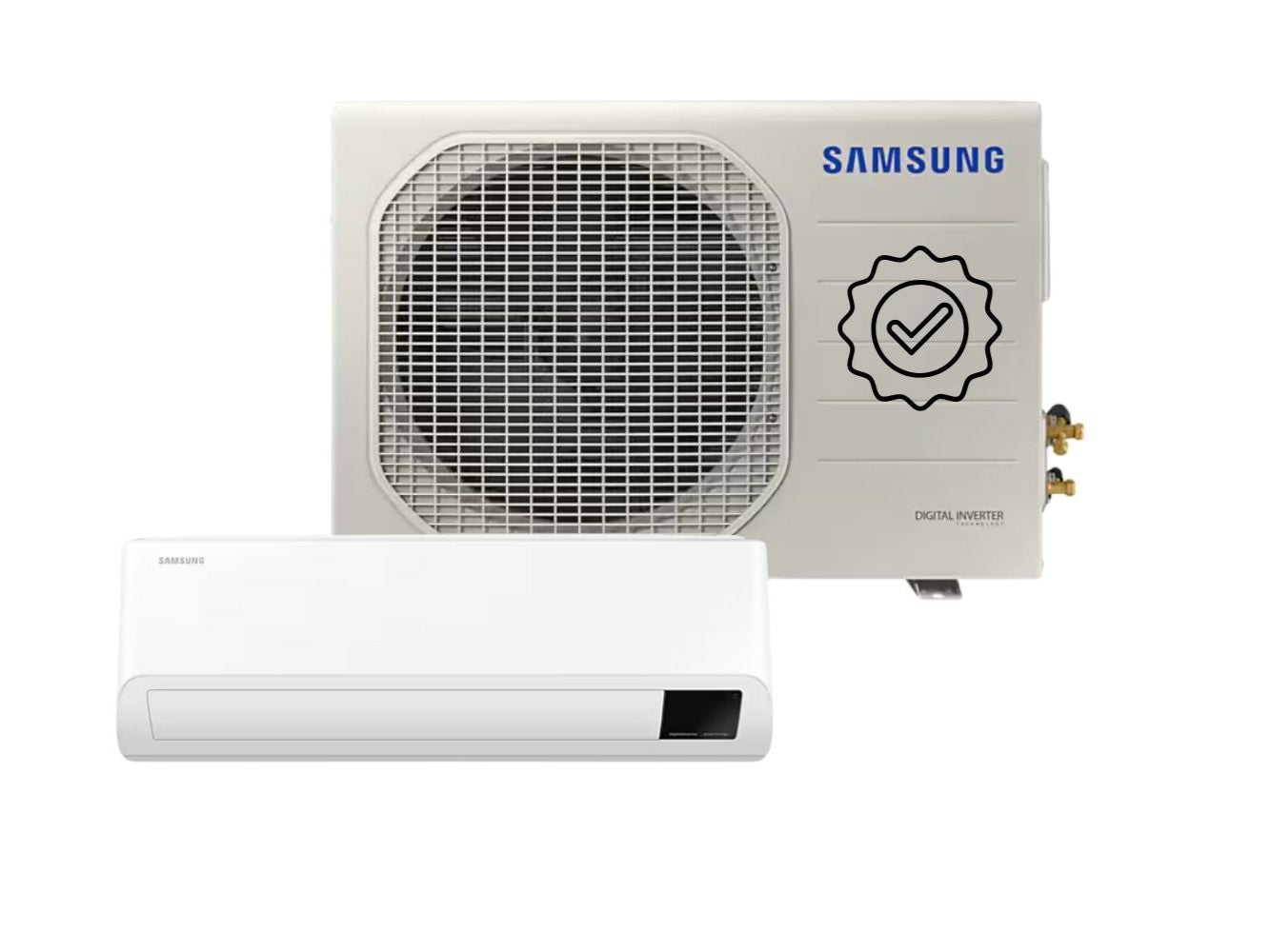 split ac indoor & outdoor unit with quality check