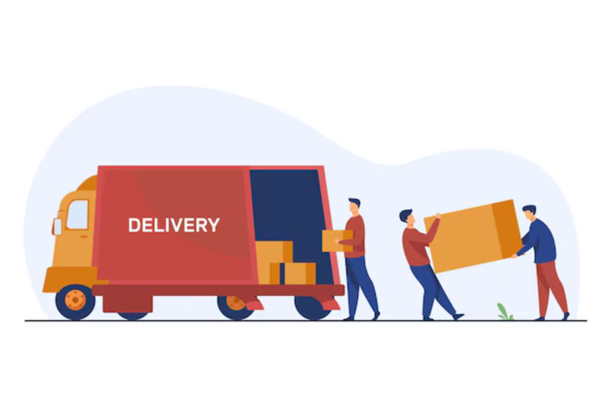 big boxes delivery icon
