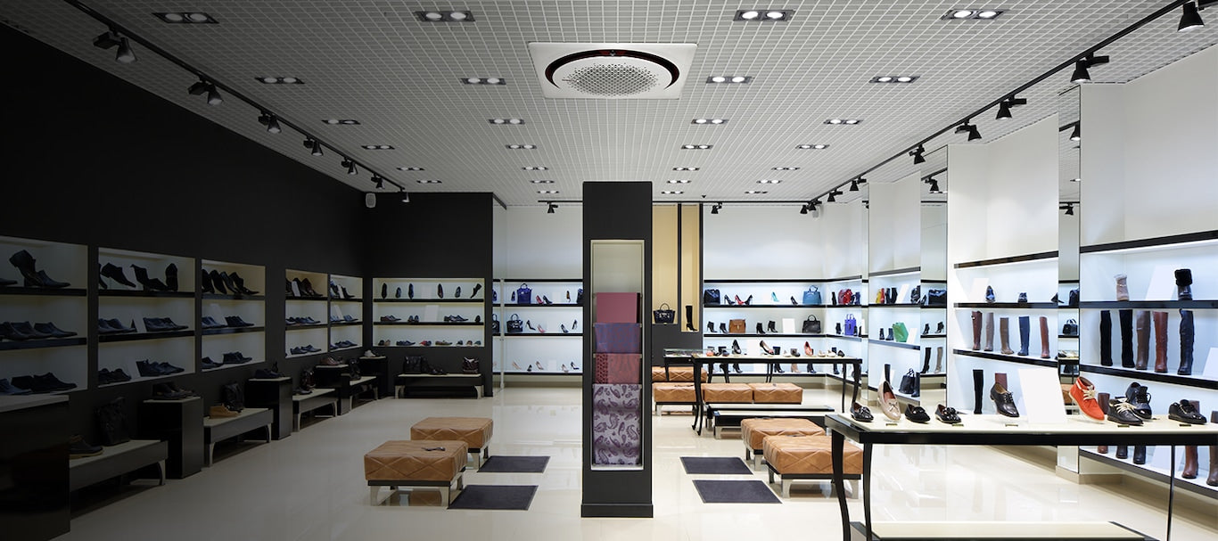 Samsung 360 Cassette AC Installed In Retail Store