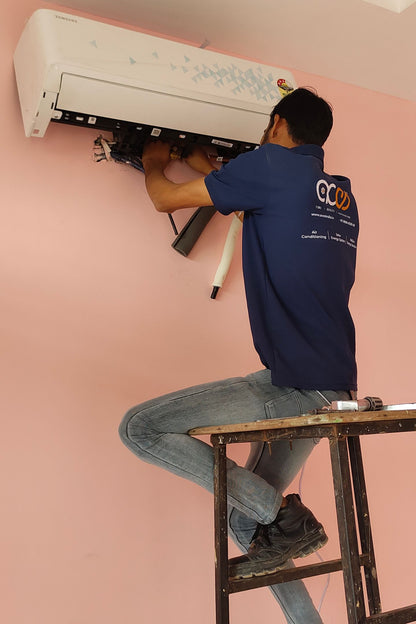 ACES Expert Installing the residential Split Air Conditioner