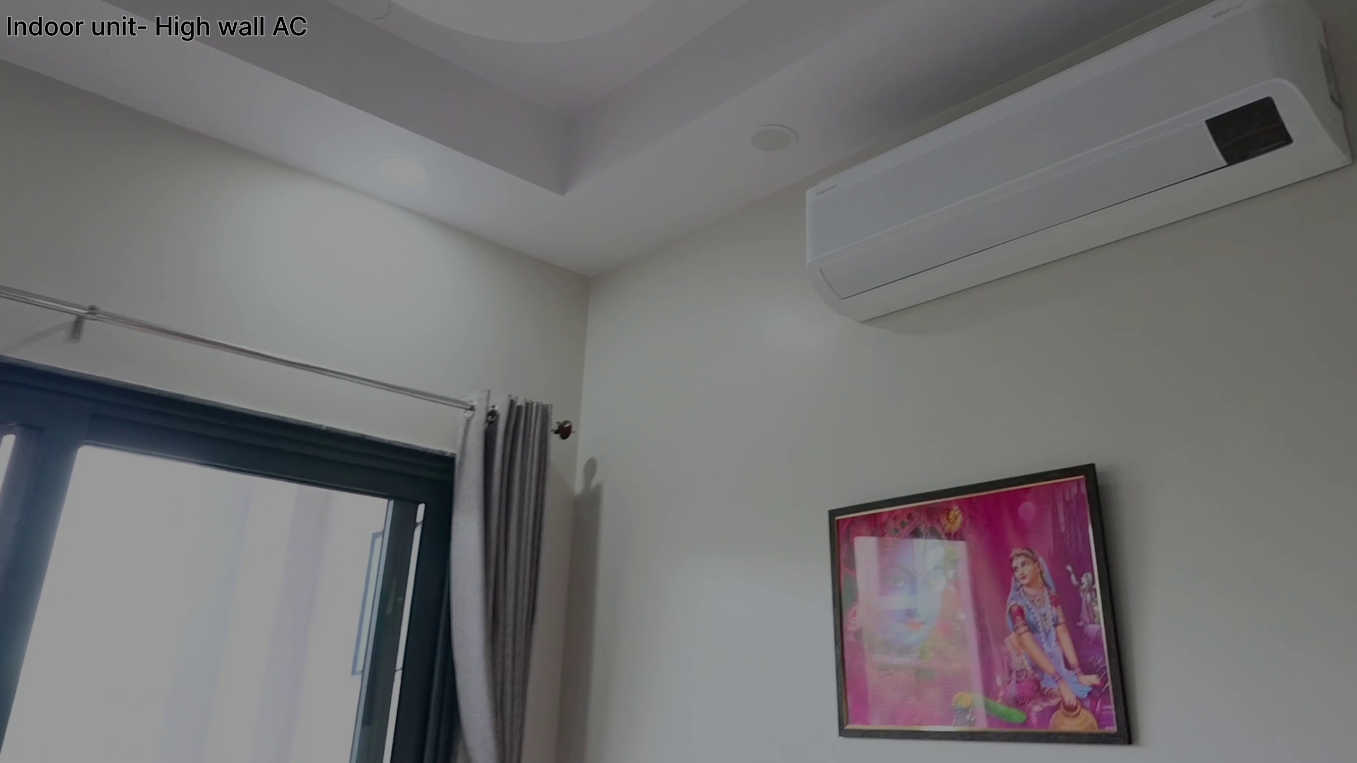 Samsung split ac in bedroom