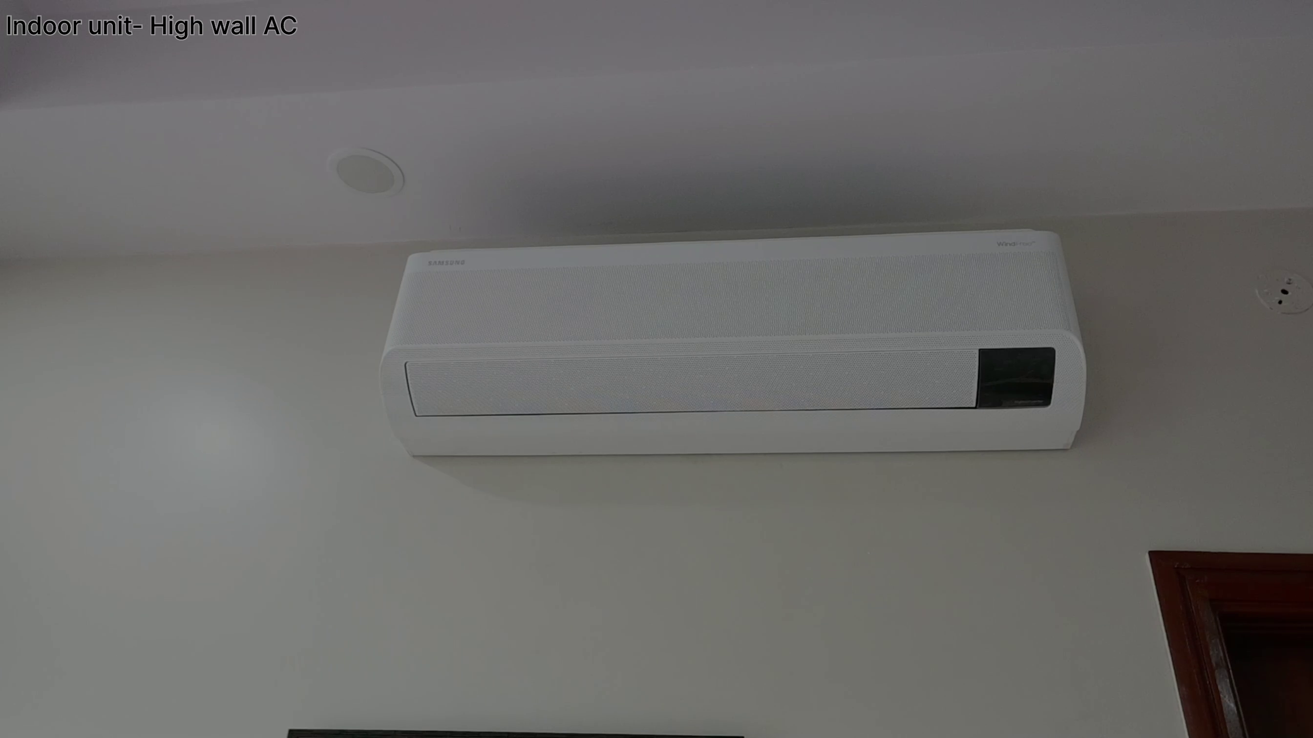 Samsung split ac in bedroom